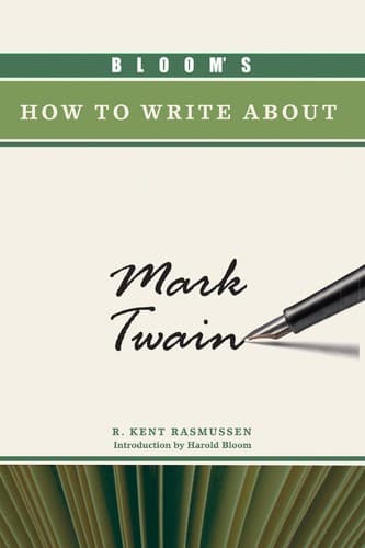 Tapa de Bloom's how to write about Mark Twain