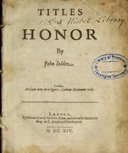 Tapa de Titles of honor