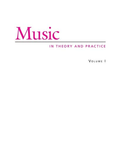 Tapa de Music in theory and practice