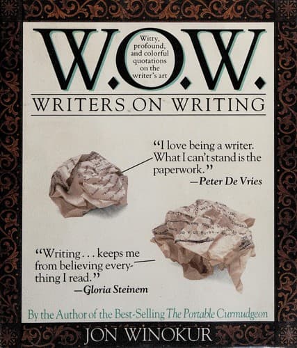 Tapa de Writers on writing