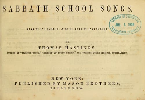 Tapa de Sabbath school songs