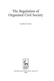 Tapa de The regulation of organised civil society