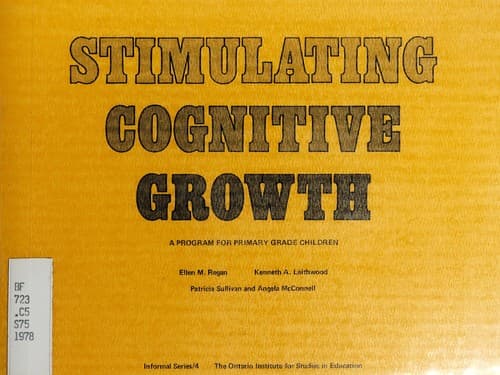Tapa de Stimulating cognitive growth