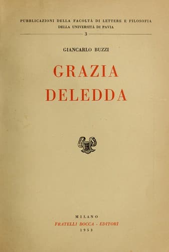 Tapa de Grazia Deledda