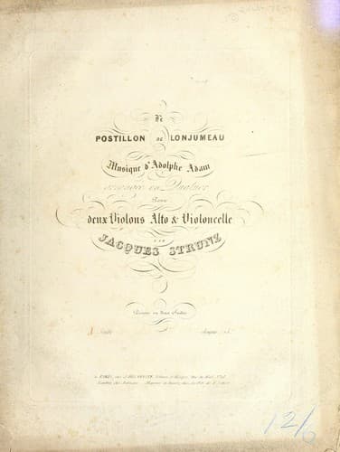 Tapa de Le postillon de Lonjumeau