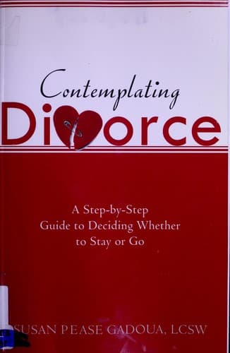 Tapa de Contemplating divorce