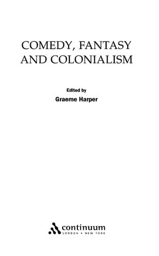 Tapa de Comedy, fantasy, and colonialism