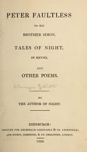 Tapa de Peter Faultless to his brother Simon