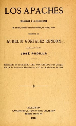 Tapa de Los apaches