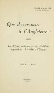 Tapa de Que devons-nous à l'Angleterre?