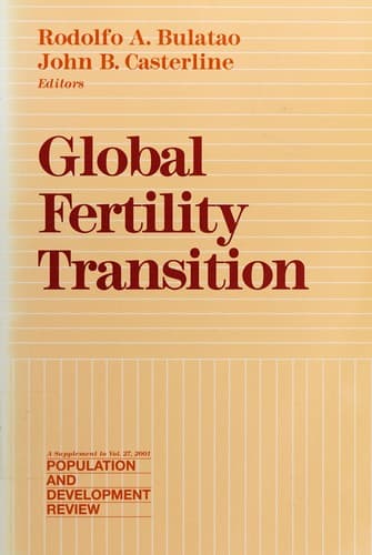 Tapa de Global fertility transition