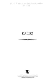 Tapa de The Kalish book