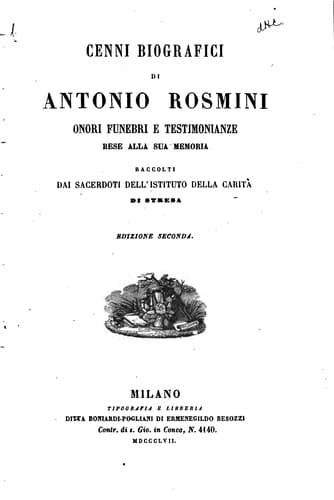 Tapa de Vincenzo Gioberti e il panteismo