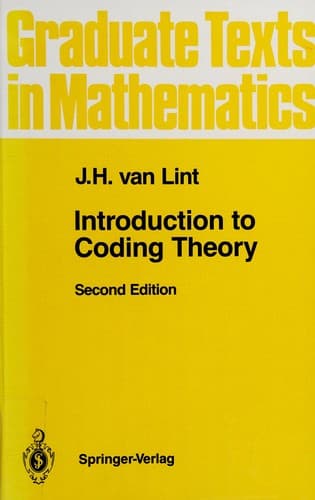 Tapa de Introduction to coding theory