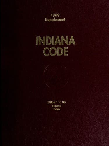Tapa de West's annotated Indiana code