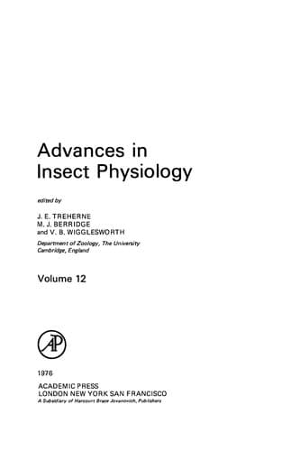 Tapa de Advances in insect physiology