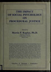 Tapa de The Impact of social psychology on procedural justice