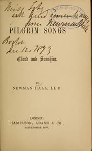 Tapa de Pilgrim songs in cloud and sunshine