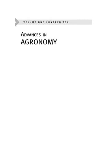 Tapa de Advances in agronomy