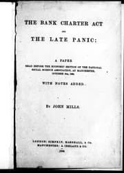 Tapa de The Bank Charter Act and the late panic