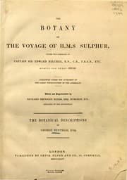 Tapa de The botany of the voyage of H. M. S. Sulphur, under the command of Captain Sir Edward Belcher, during the years 1836-42. Published under the authority of the Lords Commissioners of the Admiralty