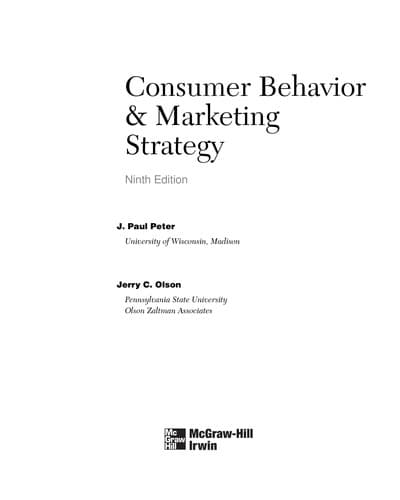 Tapa de Consumer behavior & marketing strategy