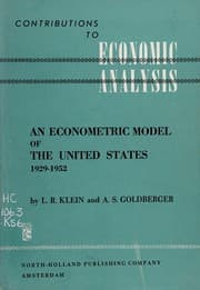 Tapa de An econometric model of the United States, 1929-1952