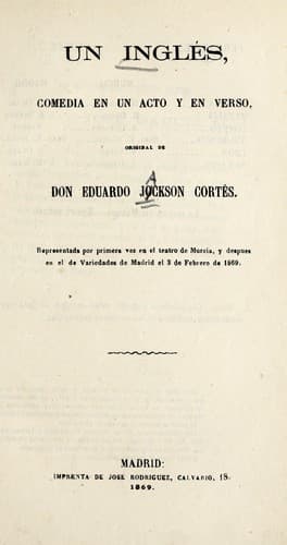 Tapa de Un inglés