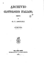 Tapa de Archivio glottologico italiano