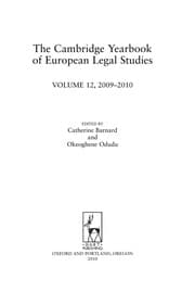 Tapa de The Cambridge yearbook of European legal studies