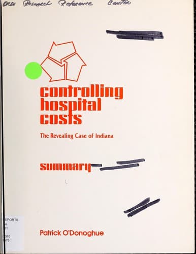 Tapa de Controlling hospital costs
