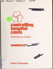 Tapa de Controlling hospital costs