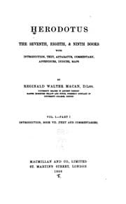 Tapa de Herodotus, the seventh, eighth, & ninth books