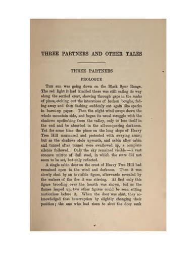 Tapa de Three partners, and other tales