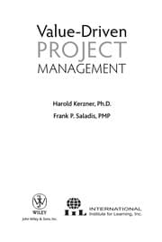 Tapa de Value-driven project management