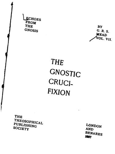 Tapa de The Gnostic Crucifixion