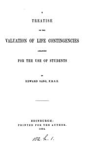 Tapa de A treatise on the valuation of life contingencies