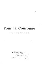 Tapa de Pour la couronne: drame en cinq actes, en vers ..