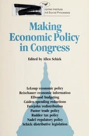 Tapa de Making economic policy in Congress