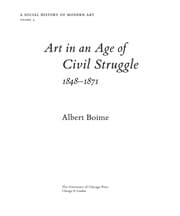 Tapa de Art in an age of civil struggle, 1848-1871