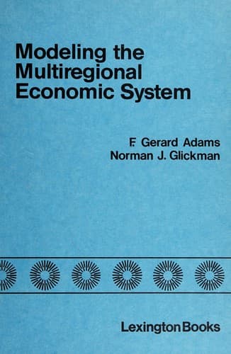 Tapa de Modeling the multiregional economic system