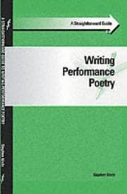 Tapa de A Straightforward Guide to Writing Performance Poetry (Straightforward Guide)