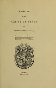 Tapa de Memoirs of the family of Grace