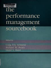 Tapa de The Performance management sourcebook