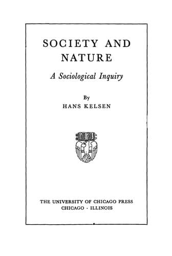 Tapa de Society and nature.