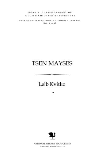 Tapa de Tsen mayses