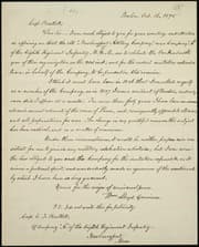 Tapa de [Letter to] Capt. Bartlett, Dear Sir