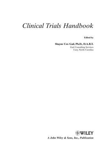 Tapa de Clinical trials handbook