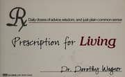 Tapa de Prescription for Living