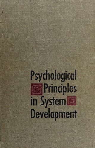 Tapa de Psychological principles in system development